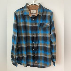 Legends Whitetails medium blue & brown plaid